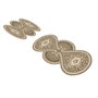 Mijölnir Juego de alfombrillas de baño Crema (2 piezas)